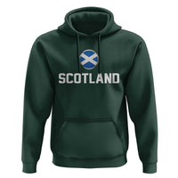 Scotland Round Saltire Flag Emblem Hoodie Classic Varsity Typography Sports Fans
