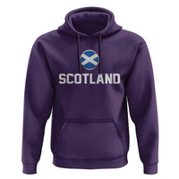 Scotland Round Saltire Flag Emblem Hoodie Classic Varsity Typography Sports Fans