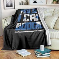 Funny Scottish Anthem Fan Saltire Flag Throw Blanket Yes Sir I Can Boogie Sports Style Scotland Football Supporters