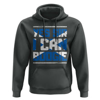 Funny Scottish Anthem Fan Saltire Flag Hoodie Yes Sir I Can Boogie Sports Style Scotland Football Supporters