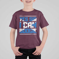Funny Scottish Anthem Fan Saltire Flag T Shirt For Kid Yes Sir I Can Boogie Sports Style Scotland Football Supporters