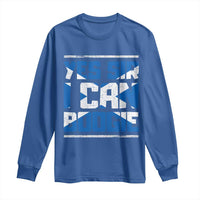 Funny Scottish Anthem Fan Saltire Flag Long Sleeve Shirt Yes Sir I Can Boogie Sports Style Scotland Football Supporters