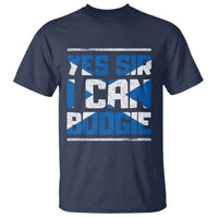 Funny Scottish Anthem Fan Saltire Flag T Shirt Yes Sir I Can Boogie Sports Style Scotland Football Supporters