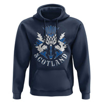 Scotland Thistle Floral Emblem Hoodie Stylized Gothic Heraldry Scottish Heritage Pride