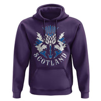 Scotland Thistle Floral Emblem Hoodie Stylized Gothic Heraldry Scottish Heritage Pride