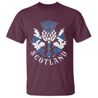 Scotland Thistle Floral Emblem T Shirt Stylized Gothic Heraldry Scottish Heritage Pride