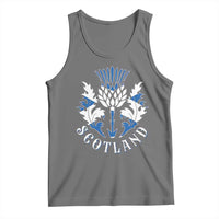 Scotland Thistle Floral Emblem Tank Top Stylized Gothic Heraldry Scottish Heritage Pride
