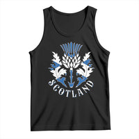 Scotland Thistle Floral Emblem Tank Top Stylized Gothic Heraldry Scottish Heritage Pride