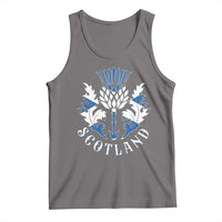 Scotland Thistle Floral Emblem Tank Top Stylized Gothic Heraldry Scottish Heritage Pride