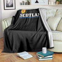 Scotland Dual Crest Lion Rampant Shield Saltire Flag Throw Blanket Football Fans Match Day
