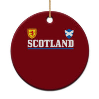 Scotland Dual Crest Lion Rampant Shield Saltire Flag Ceramic Ornament Football Fans Match Day