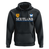 Scotland Dual Crest Lion Rampant Shield Saltire Flag Hoodie Football Fans Match Day