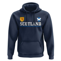 Scotland Dual Crest Lion Rampant Shield Saltire Flag Hoodie Football Fans Match Day