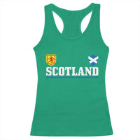 Scotland Dual Crest Lion Rampant Shield Saltire Flag Racerback Tank Top Football Fans Match Day
