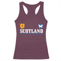Scotland Dual Crest Lion Rampant Shield Saltire Flag Racerback Tank Top Football Fans Match Day