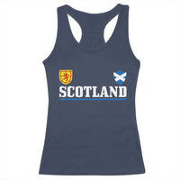 Scotland Dual Crest Lion Rampant Shield Saltire Flag Racerback Tank Top Football Fans Match Day