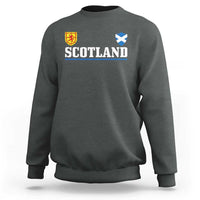 Scotland Dual Crest Lion Rampant Shield Saltire Flag Sweatshirt Football Fans Match Day