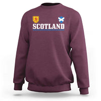 Scotland Dual Crest Lion Rampant Shield Saltire Flag Sweatshirt Football Fans Match Day
