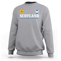 Scotland Dual Crest Lion Rampant Shield Saltire Flag Sweatshirt Football Fans Match Day