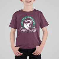 Allez Les Elephants Cote d'Ivoire Soccer Fan T Shirt For Kid Ivory Coast Pride Football Lovers