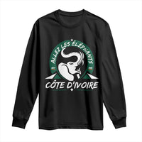 Allez Les Elephants Cote d'Ivoire Soccer Fan Long Sleeve Shirt Ivory Coast Pride Football Lovers
