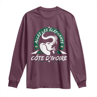 Allez Les Elephants Cote d'Ivoire Soccer Fan Long Sleeve Shirt Ivory Coast Pride Football Lovers
