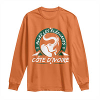 Allez Les Elephants Cote d'Ivoire Soccer Fan Long Sleeve Shirt Ivory Coast Pride Football Lovers