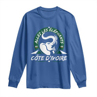Allez Les Elephants Cote d'Ivoire Soccer Fan Long Sleeve Shirt Ivory Coast Pride Football Lovers