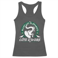Allez Les Elephants Cote d'Ivoire Soccer Fan Racerback Tank Top Ivory Coast Pride Football Lovers