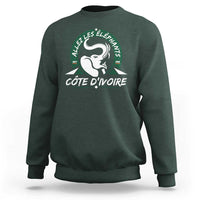 Allez Les Elephants Cote d'Ivoire Soccer Fan Sweatshirt Ivory Coast Pride Football Lovers