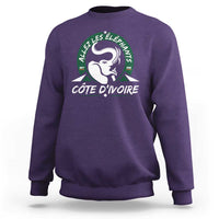 Allez Les Elephants Cote d'Ivoire Soccer Fan Sweatshirt Ivory Coast Pride Football Lovers