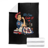 Funny Rosie We Can Quilt It Throw Blanket Quilting Sewing Crafty Joke