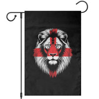 Majestic England Lion Face Graphic Garden Flag Patriotic St. Georges Cross British Pride Heritage