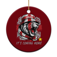 Roaring Lions England Football Pride Ceramic Ornament Retro Patriotic Soccer British Football Fans