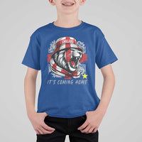 Roaring Lions England Football Pride T Shirt For Kid Retro Patriotic Soccer British Football Fans