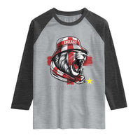 Roaring Lions England Football Pride Raglan Shirt Retro Patriotic Soccer British Football Fans
