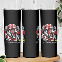 Roaring Lions England Football Pride Skinny Tumbler Retro Patriotic Soccer British Football Fans