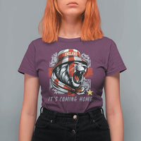 Roaring Lions England Football Pride T Shirt For Women Retro Patriotic Soccer British Football Fans