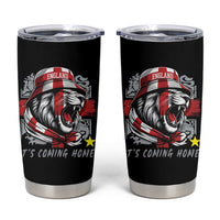 Roaring Lions England Football Pride Tumbler Cup Retro Patriotic Soccer British Football Fans