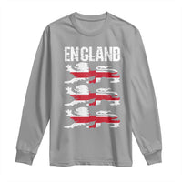 Vintage Three Lions England Pride Long Sleeve Shirt Patriotic Soccer British Football Fans