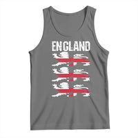 Vintage Three Lions England Pride Tank Top Patriotic Soccer British Football Fans