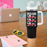 Vintage Three Lions England Pride Tumbler With Handle Patriotic Soccer British Football Fans
