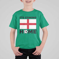 It is Coming Home England Football Flag T Shirt For Kid Patriotic Soccer Fans St Georges Cross Heritage Pride