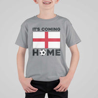 It is Coming Home England Football Flag T Shirt For Kid Patriotic Soccer Fans St Georges Cross Heritage Pride