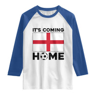 It is Coming Home England Football Flag Raglan Shirt Patriotic Soccer Fans St Georges Cross Heritage Pride