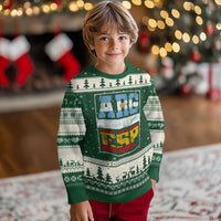 Retro ARG ESP Argentina Espana Flag Typography Graphic Ugly Christmas Sweater Country Code Vintage Argentine Spainish Pride