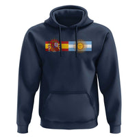 Spain Argentina Dual Flag Graphic Hoodie Mixed Roots Spanish Argentine Heritage Pride Match Day