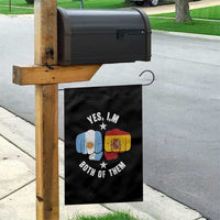 Yes Im Both Of Them Argentina Spain Fist Bump Graphic Garden Flag Proud Spanish Argentine Dual Heritage Pride Match Day