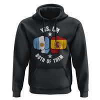 Yes Im Both Of Them Argentina Spain Fist Bump Graphic Hoodie Proud Spanish Argentine Dual Heritage Pride Match Day