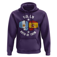 Yes Im Both Of Them Argentina Spain Fist Bump Graphic Hoodie Proud Spanish Argentine Dual Heritage Pride Match Day